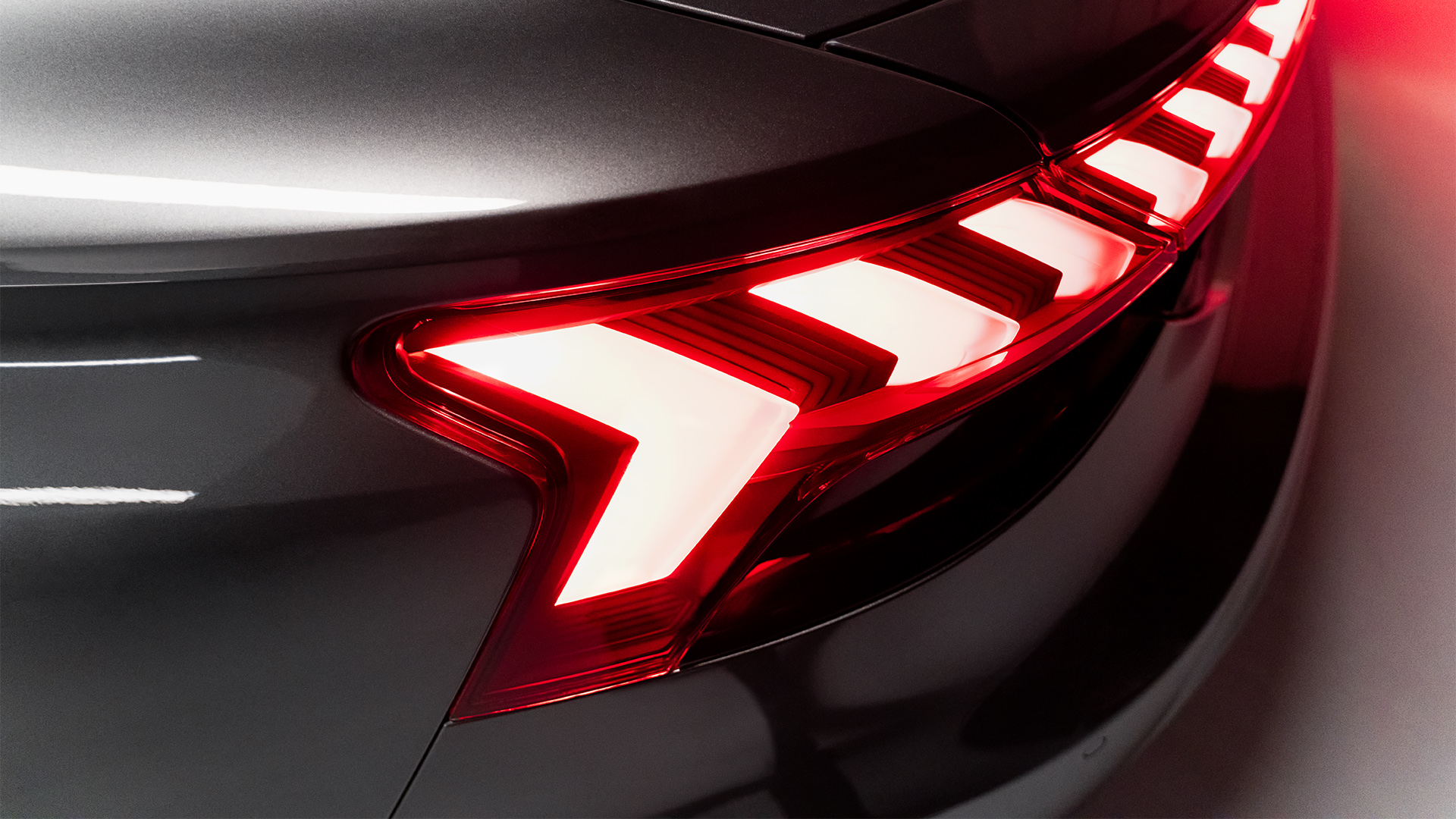 Tylne światła w Audi RS e-tron GT