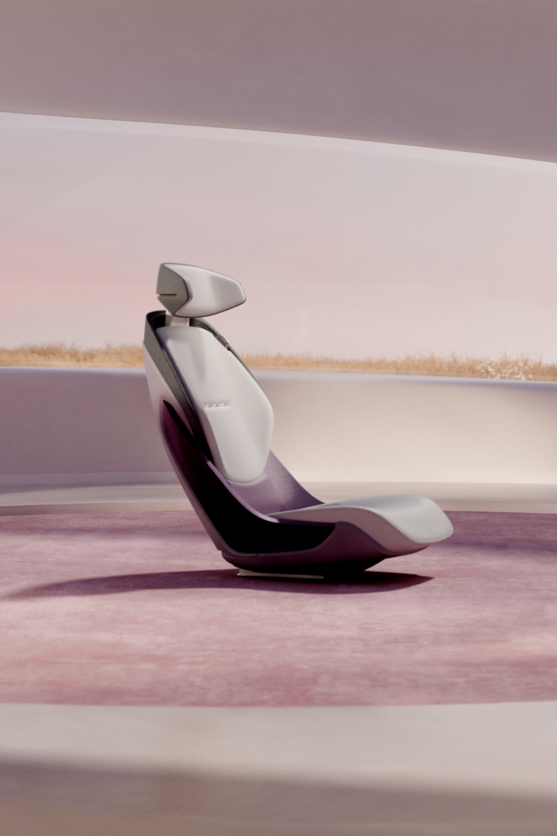  Fotel Audi grandsphere concept pokazano w pozycji pionowej.